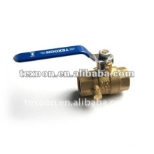 NPT ball valves fully forged threaded full port brass drain valve